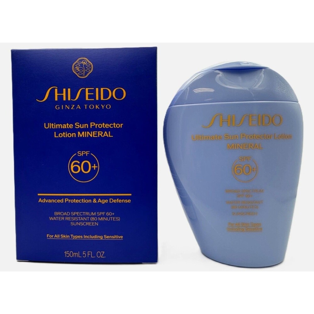 Shiseido Ultimate Sun Protector Lotion Mineral SPF 60+  5 oz/ 150 ml  NEW IN BOX